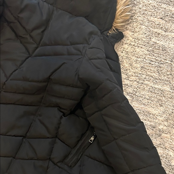 Madden Black Puffer Jacket with Faux Fur Hood size MM - Picture 11 of 16